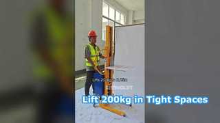 Kompakter Elektrostapler – Heben Sie 200 kg bis zu 2,25 Meter